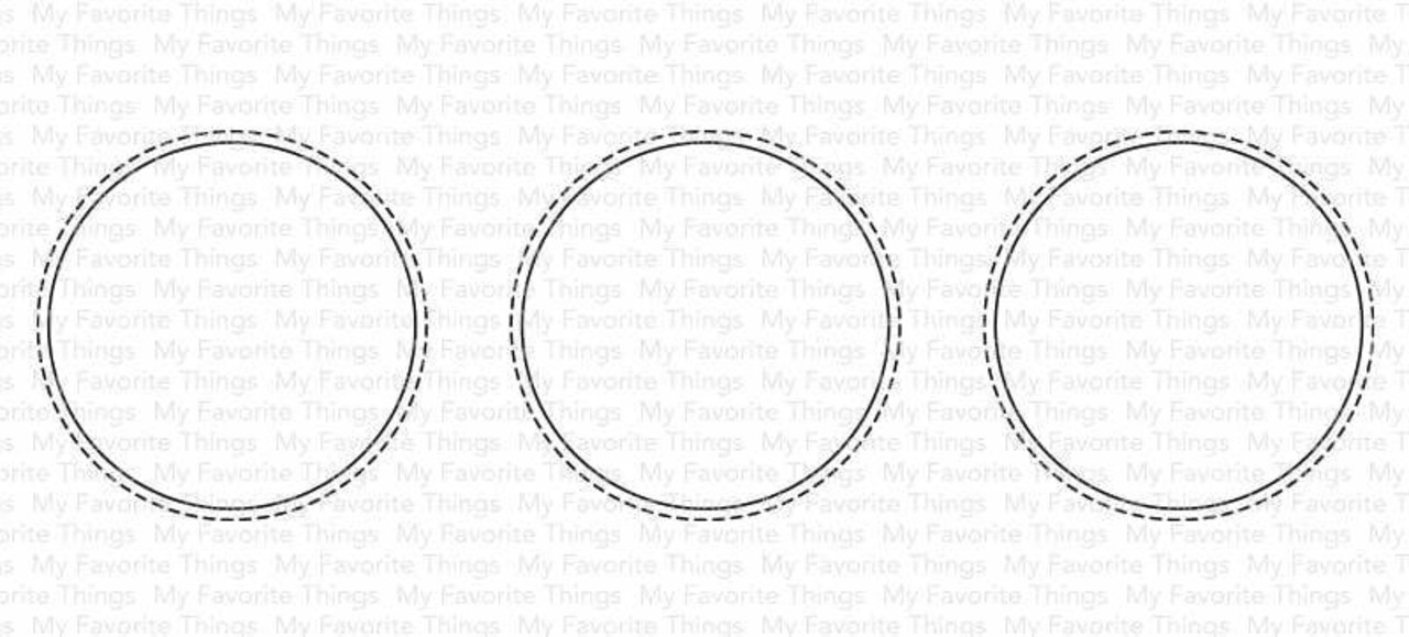 My Favorite Things Die-namics Slimline Stitched Circle Trio (MFT-2007) My Favorite Things Die-namics Slimline Stitched Circle Trio (MFT-2007)