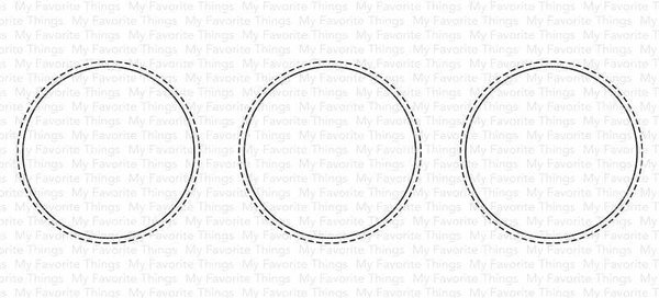 My Favorite Things Die-namics Slimline Stitched Circle Trio (MFT-2007) My Favorite Things Die-namics Slimline Stitched Circle Trio (MFT-2007)