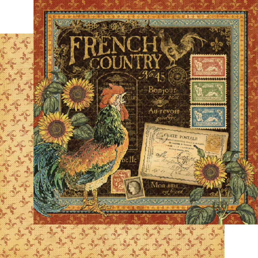 Graphic 45 French Country 12x12 Inch Deluxe Collector's Edition (4501579)