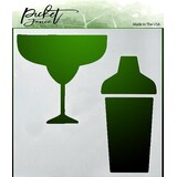 Picket Fence Studios Margarita 6x6 Inch Stencil (SC-192)