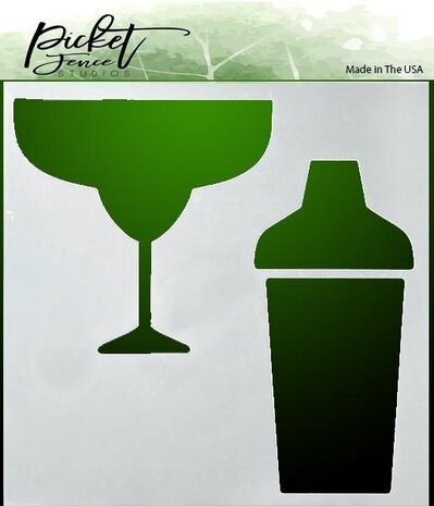 Picket Fence Studios Margarita 6x6 Inch Stencil (SC-192) Picket Fence Studios Margarita 6x6 Inch Stencil (SC-192)