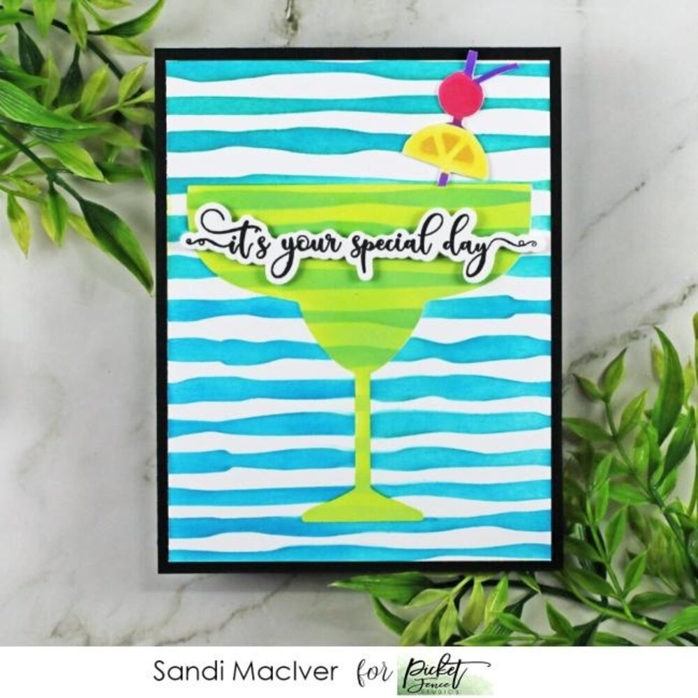 Picket Fence Studios Margarita 6x6 Inch Stencil (SC-192) Picket Fence Studios Margarita 6x6 Inch Stencil (SC-192)