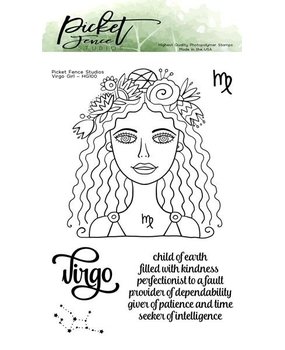 Picket Fence Studios Virgo Girl Clear Stamps (HG-100) Picket Fence Studios Virgo Girl Clear Stamps (HG-100)