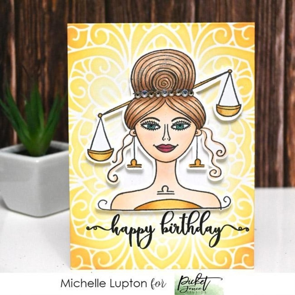 Picket Fence Studios Libra Girl Clear Stamps (HG-103) Picket Fence Studios Libra Girl Clear Stamps (HG-103)