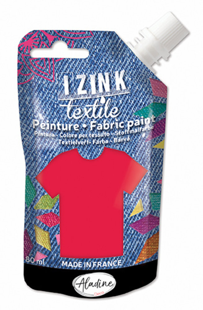 Aladine Izink Textile Fabric Paint Rouge Velours (80722) Aladine Izink Textile Fabric Paint Rouge Velours (80722)