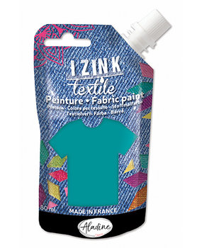 Aladine Izink Textile Fabric Paint Bleu Vert Soie (80726) Aladine Izink Textile Fabric Paint Bleu Vert Soie (80726)