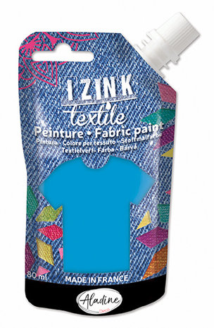 Aladine Izink Textile Fabric Paint Bleu Nacre Boutis (80736) Aladine Izink Textile Fabric Paint Bleu Nacre Boutis (80736)