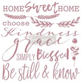 Re-Design Inspired Words 12x12 Inch Decor Stamps (652654)