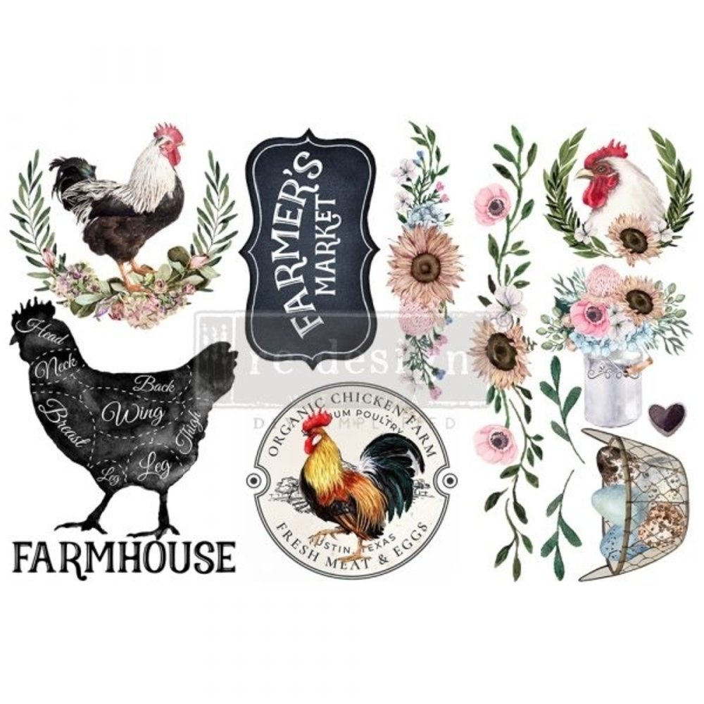 Re-Design Morning Farmhouse 6x12 Inch Decor Transfers (653415)