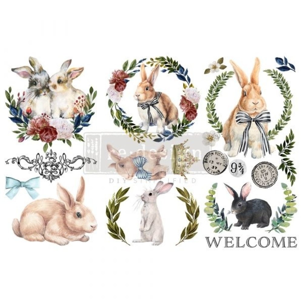 Re-Design Cottontail 6x12 Inch Decor Transfers (653453) Re-Design Cottontail 6x12 Inch Decor Transfers (653453)