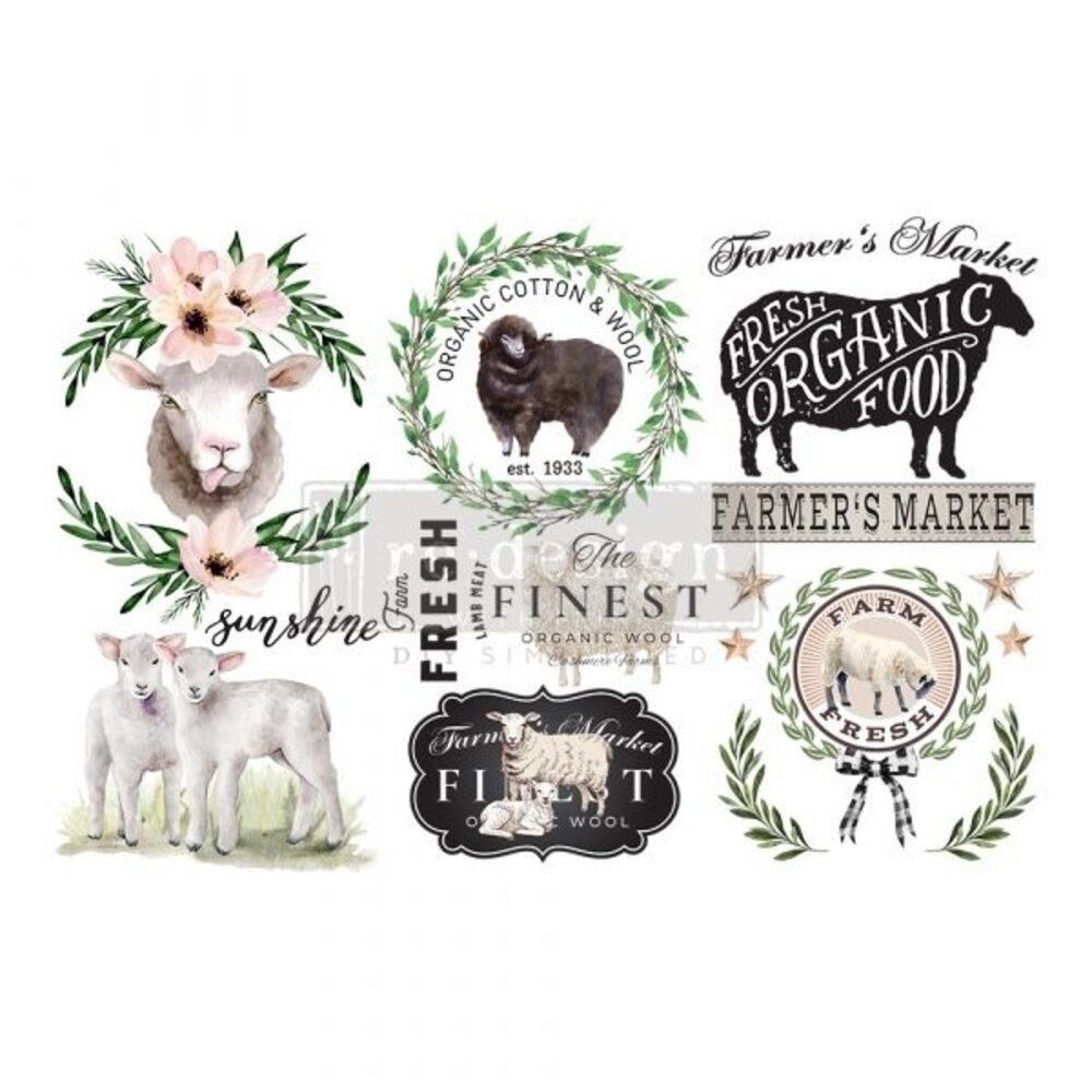 Re-Design Sweet Lamb 6x12 Inch Decor Transfers (653460) Re-Design Sweet Lamb 6x12 Inch Decor Transfers (653460)
