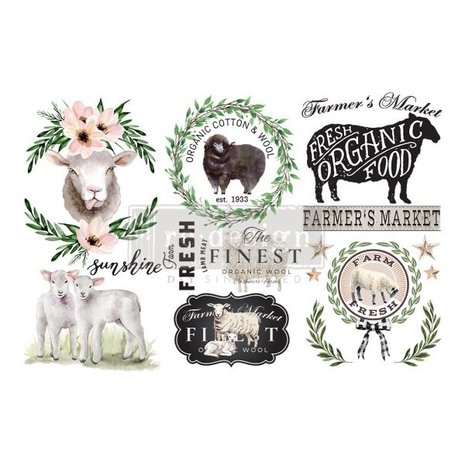 Re-Design Sweet Lamb 6x12 Inch Decor Transfers (653460) Re-Design Sweet Lamb 6x12 Inch Decor Transfers (653460)