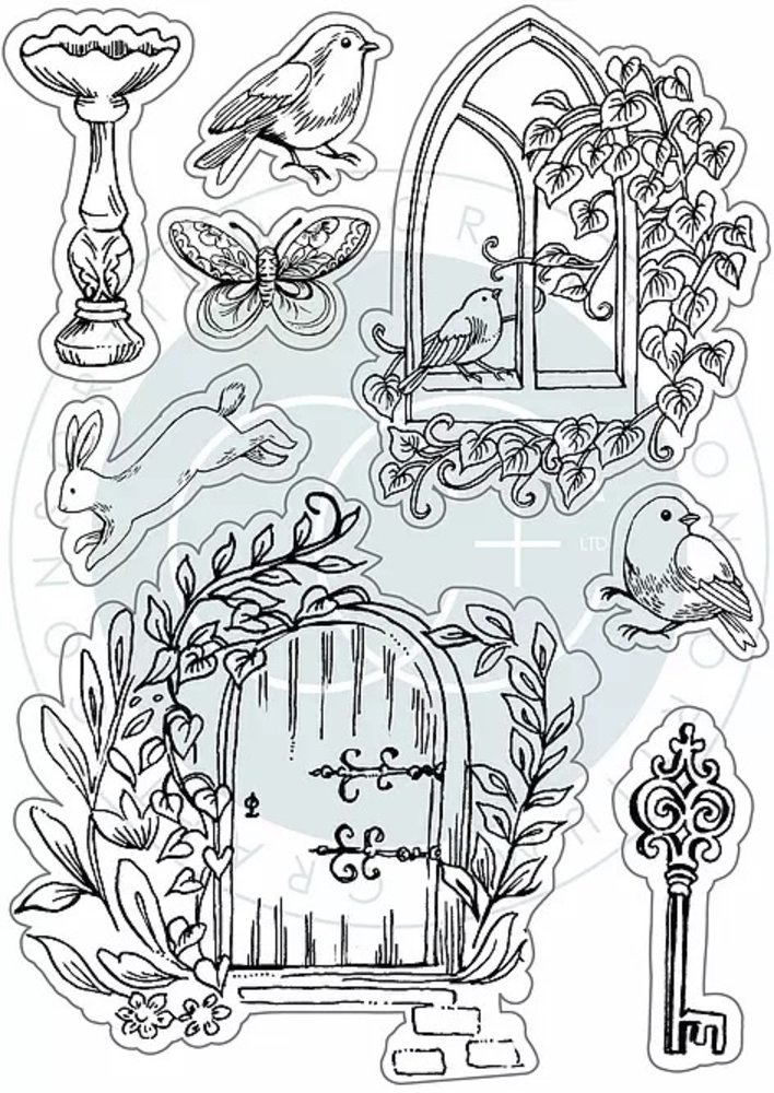 Craft Consortium Secret Garden Clear Stamps (CCSTMP060) Craft Consortium Secret Garden Clear Stamps (CCSTMP060)