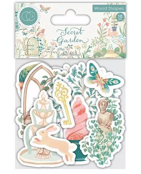 Craft Consortium Secret Garden Wood Shapes (CCWDNS014)* Craft Consortium Secret Garden Wood Shapes (CCWDNS014)*