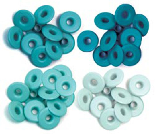 We R Memory Keepers Wide Eyelets Aqua (41589-3)