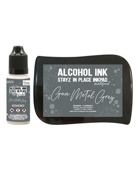 Couture Creations Stayz in Place Alcohol Ink Pearlescent Gun Metal Grey Pad+Reinker (CO728163) Couture Creations Stayz in Place Alcohol Ink Pearlescent Gun Metal Grey Pad+Reinker (CO728163)