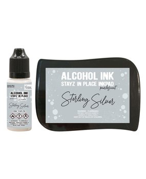 Couture Creations Stayz in Place Alcohol Ink Pearlescent Sterling Silver Pad+Reinker (CO728164)