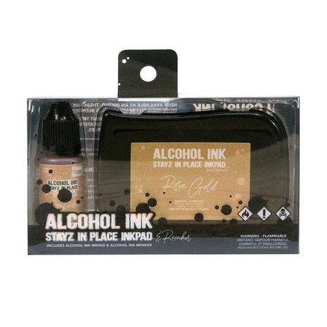 Couture Creations Stayz in Place Alcohol Ink Pearlescent Rose Gold Pad+Reinker (CO728168) Couture Creations Stayz in Place Alcohol Ink Pearlescent Rose Gold Pad+Reinker (CO728168)