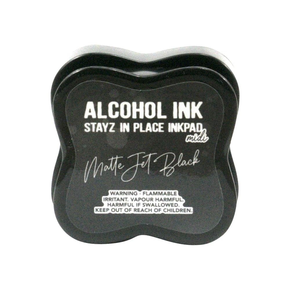 Couture Creations Stayz in Place Alcohol Ink Matte Jet Black Midi Pad (CO728095)