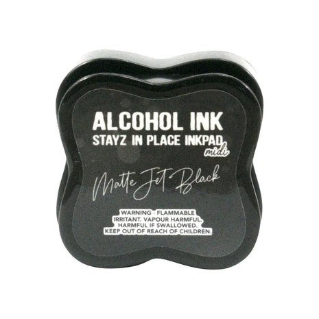 Couture Creations Stayz in Place Alcohol Ink Matte Jet Black Midi Pad (CO728095)