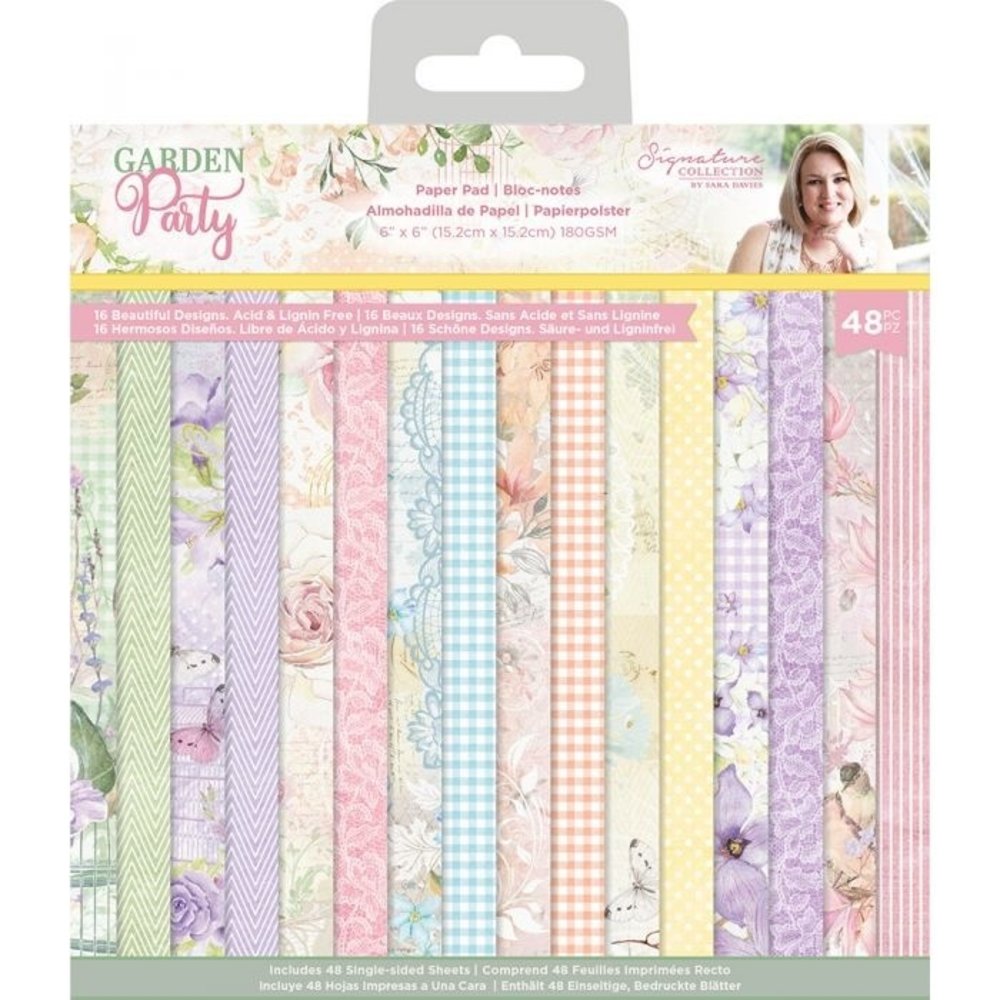 Crafter's Companion Garden Party 6x6 Inch Paper Pad (S-GP-PAD6) Crafter's Companion Garden Party 6x6 Inch Paper Pad (S-GP-PAD6)