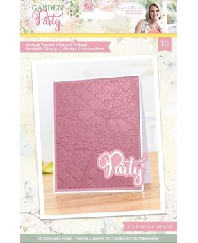 Crafter's Companion Garden Party Vintage Parasol 5x7 Inch Embossing Folder (S-GP-EF5-3D-VP) Crafter's Companion Garden Party Vintage Parasol 5x7 Inch Embossing Folder (S-GP-EF5-3D-VP)