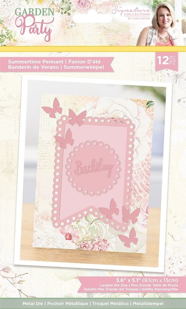 Crafter's Companion Garden Party Summertime Pennant Die (S-GP-MD-SUMP)