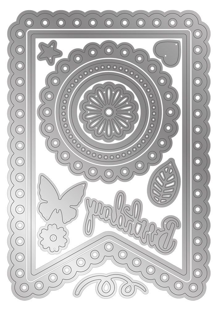 Crafter's Companion Garden Party Summertime Pennant Die (S-GP-MD-SUMP)