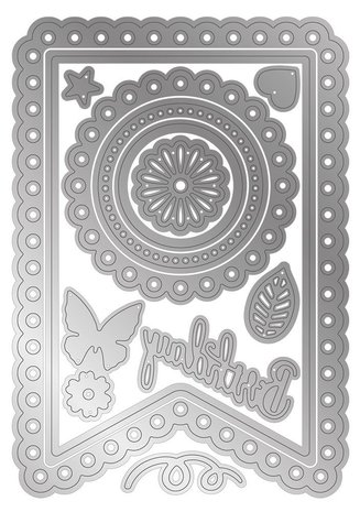 Crafter's Companion Garden Party Summertime Pennant Die (S-GP-MD-SUMP)