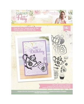 Crafter's Companion Garden Party Time For Tea Stamp & Die (S-GP-STD-TIMFT) Crafter's Companion Garden Party Time For Tea Stamp & Die (S-GP-STD-TIMFT)