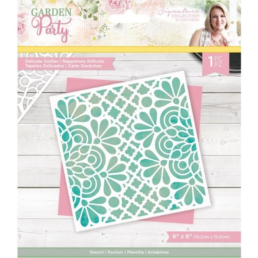 Crafter's Companion Garden Party Delicate Doilies 6x6 Inch Stencil (S-GP-STEN-DELD) Crafter's Companion Garden Party Delicate Doilies 6x6 Inch Stencil (S-GP-STEN-DELD)