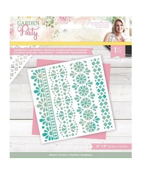 Crafter's Companion Garden Party Traditional Lace Borders 6x6 Inch Stencil (S-GP-STEN-TRLB) Crafter's Companion Garden Party Traditional Lace Borders 6x6 Inch Stencil (S-GP-STEN-TRLB)