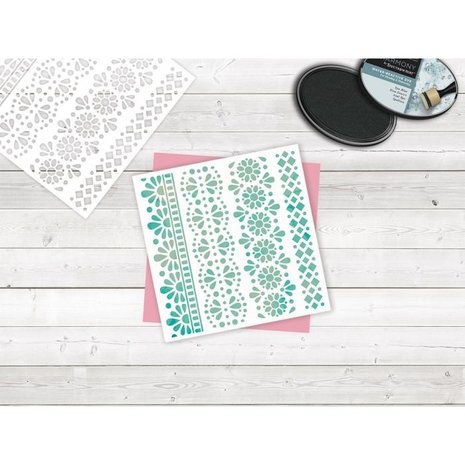 Crafter's Companion Garden Party Traditional Lace Borders 6x6 Inch Stencil (S-GP-STEN-TRLB) Crafter's Companion Garden Party Traditional Lace Borders 6x6 Inch Stencil (S-GP-STEN-TRLB)