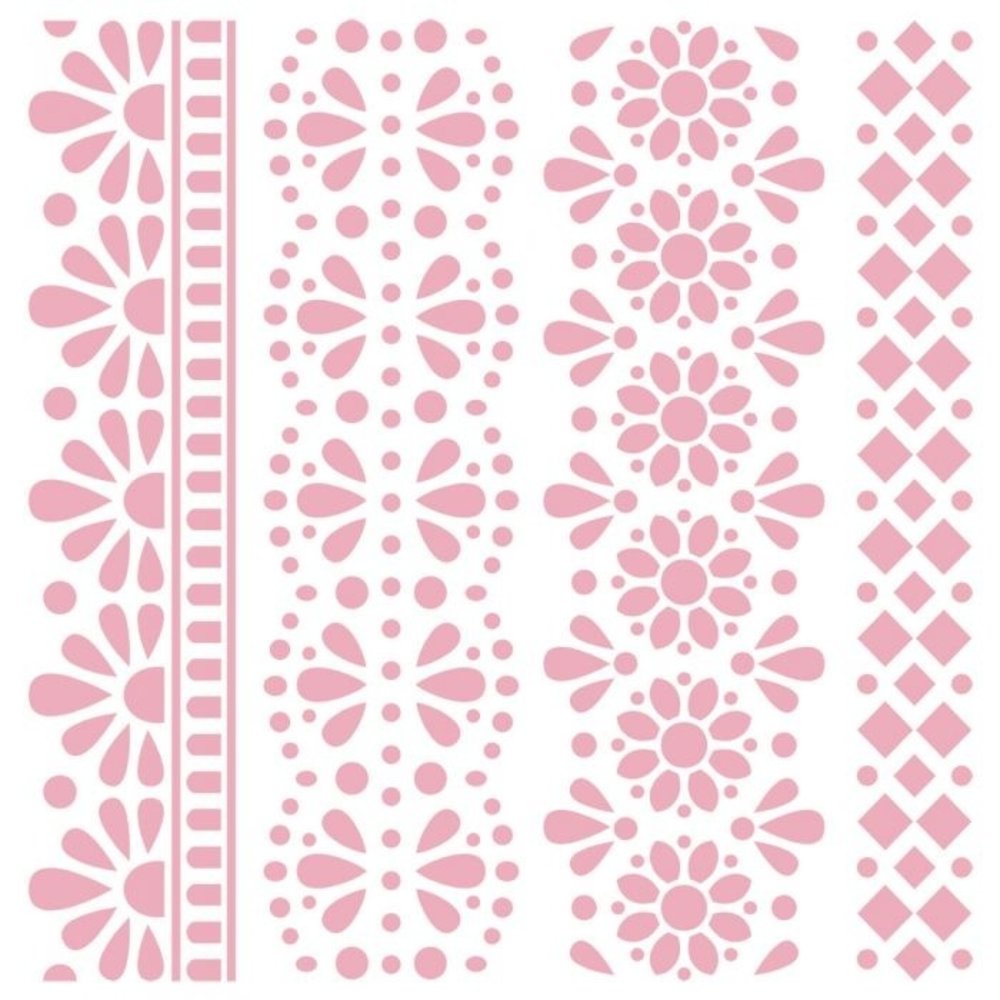 Crafter's Companion Garden Party Traditional Lace Borders 6x6 Inch Stencil (S-GP-STEN-TRLB) Crafter's Companion Garden Party Traditional Lace Borders 6x6 Inch Stencil (S-GP-STEN-TRLB)