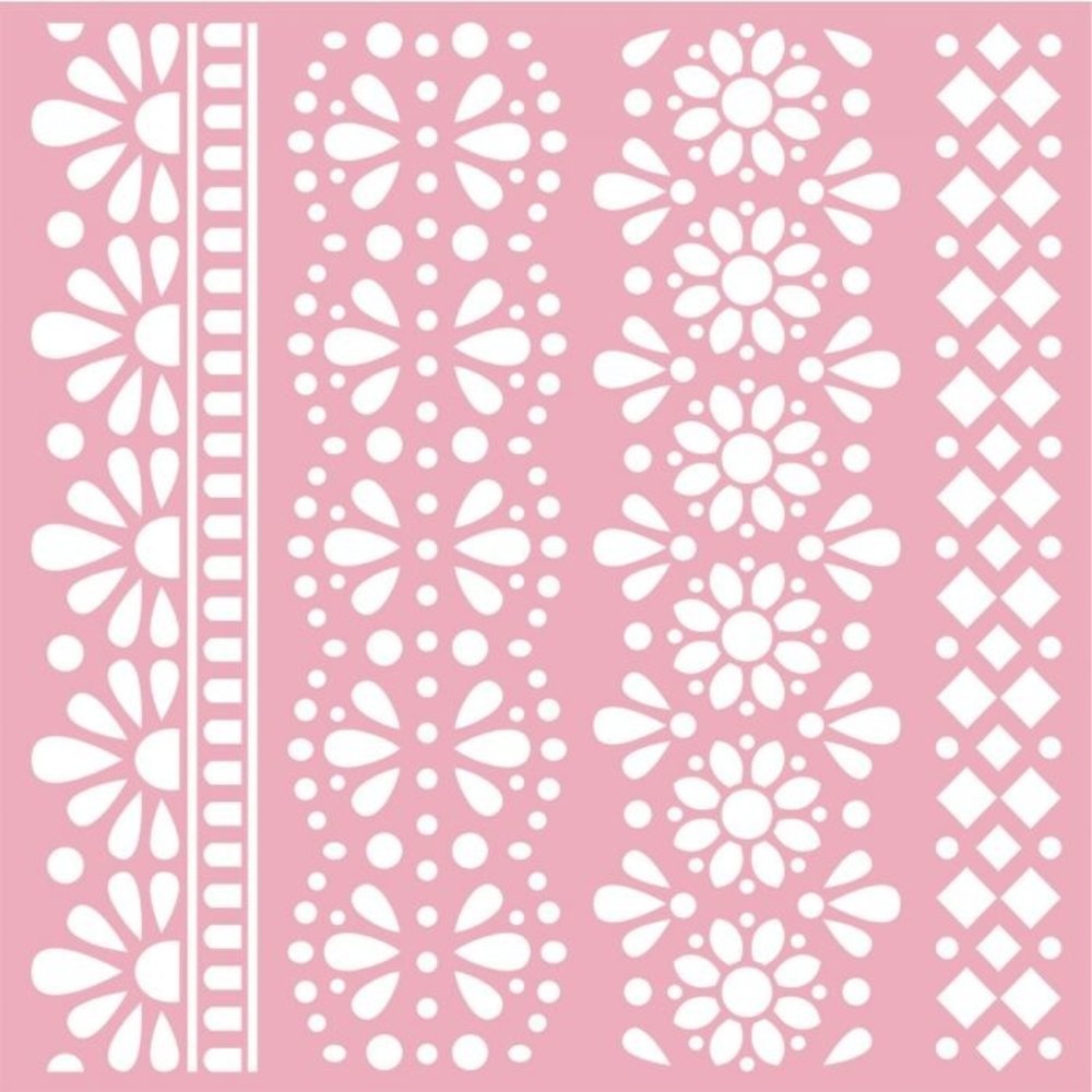 Crafter's Companion Garden Party Traditional Lace Borders 6x6 Inch Stencil (S-GP-STEN-TRLB) Crafter's Companion Garden Party Traditional Lace Borders 6x6 Inch Stencil (S-GP-STEN-TRLB)