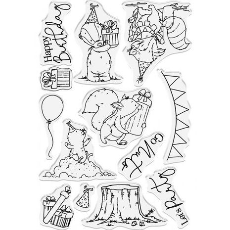 Crafter's Companion Lee Holland Birthday Wishes Stamp & Die (LH-STD-BIRWI)