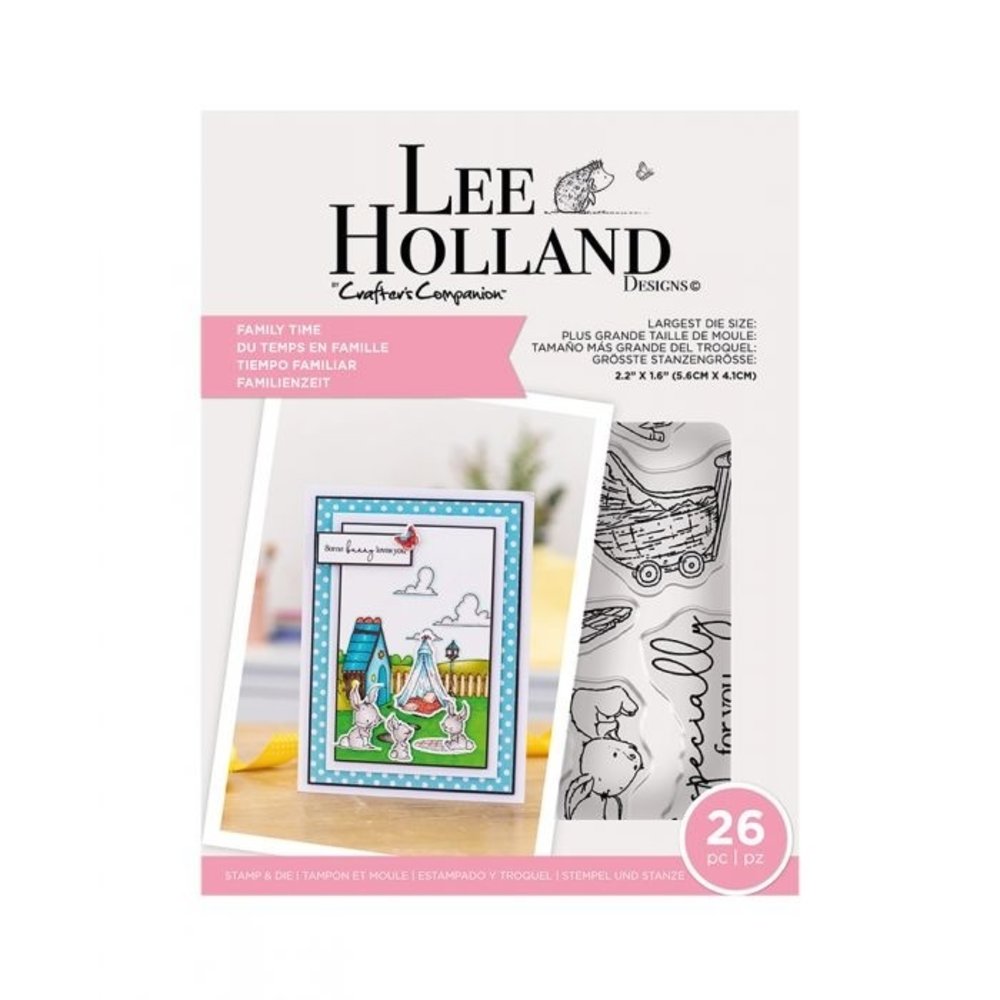 Crafter's Companion Lee Holland Family Time Stamp & Die (LH-STD-FAMTI) Crafter's Companion Lee Holland Family Time Stamp & Die (LH-STD-FAMTI)