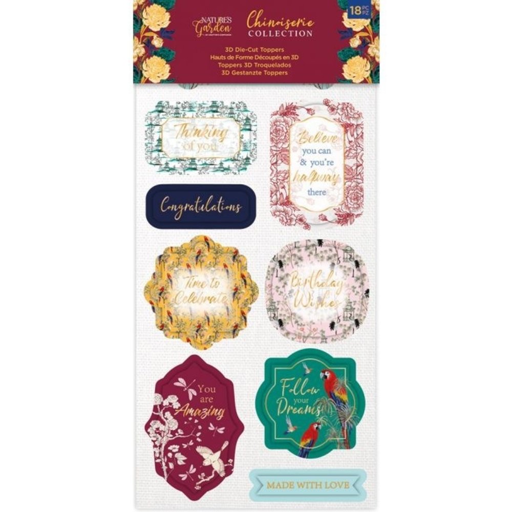 Crafter's Companion Chinoiserie Collection 3D Die-Cut Toppers (NG-CHI-3D-DTOP) Crafter's Companion Chinoiserie Collection 3D Die-Cut Toppers (NG-CHI-3D-DTOP)
