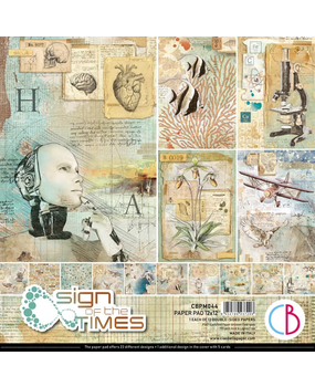 Ciao Bella Papercrafting Sign Of The Times 12x12 Inch Paper Pad (CBPM044) Ciao Bella Papercrafting Sign Of The Times 12x12 Inch Paper Pad (CBPM044)