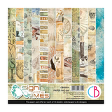 Ciao Bella Papercrafting Sign Of The Times 6x6 Inch Paper Pad (CBQ044)