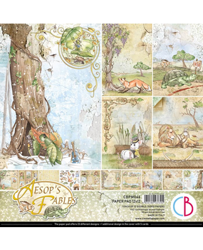 Ciao Bella Papercrafting Aesop's Fables 12x12 Inch Paper Pad (CBPM046) Ciao Bella Papercrafting Aesop's Fables 12x12 Inch Paper Pad (CBPM046)