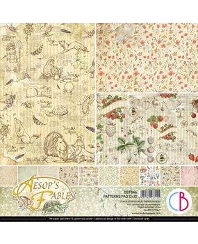 Ciao Bella Papercrafting Aesop's Fables 12x12 Inch Patterns Pad (CBT046) Ciao Bella Papercrafting Aesop's Fables 12x12 Inch Patterns Pad (CBT046)