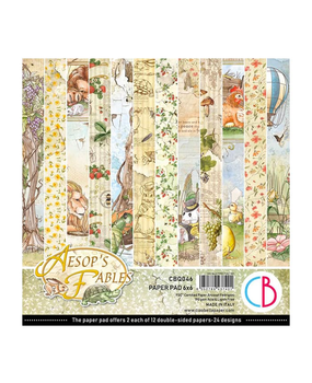 Ciao Bella Papercrafting Aesop's Fables 6x6 Inch Paper Pad (CBQ046) Ciao Bella Papercrafting Aesop's Fables 6x6 Inch Paper Pad (CBQ046)