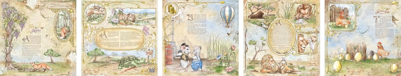Ciao Bella Papercrafting Aesop's Fables 6x6 Inch Paper Pad (CBQ046) Ciao Bella Papercrafting Aesop's Fables 6x6 Inch Paper Pad (CBQ046)