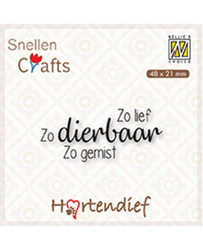 Nellie Snellen Clear Stamp Zo lief, Zo dierbaar Zo gemist (DTPCS001)