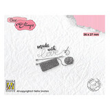 Nellie Snellen Clear Stamp Text Made with love-2 (DTCS033)