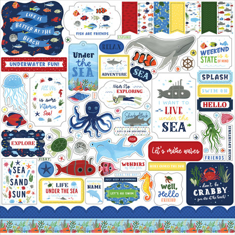 Echo Park Under Sea Adventures 12x12 Inch Collection Kit (USA245016) Echo Park Under Sea Adventures 12x12 Inch Collection Kit (USA245016)