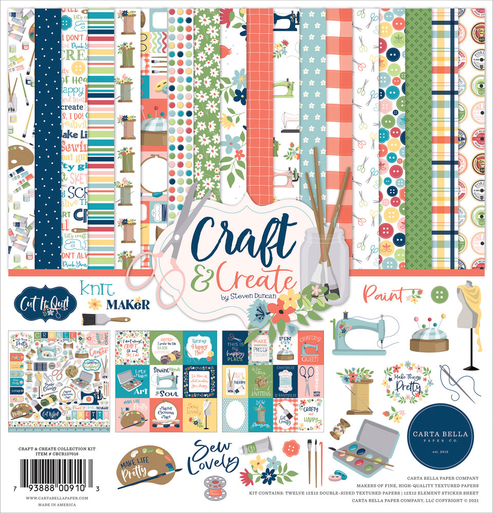 Carta Bella Craft & Create 12x12 Inch Collection Kit (CBCR137016)