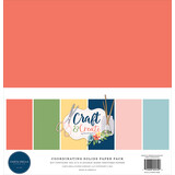 Carta Bella Craft & Create 12x12 Inch Coordinating Solids Paper Pack (CBCR137015)