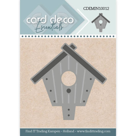 Card Deco Mini Snijmal Birdhouse (CDEMIN10012) Card Deco Mini Snijmal Birdhouse (CDEMIN10012)